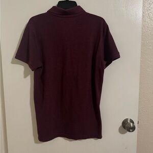 Aeropostale Men's Dark Red Polo Shirt